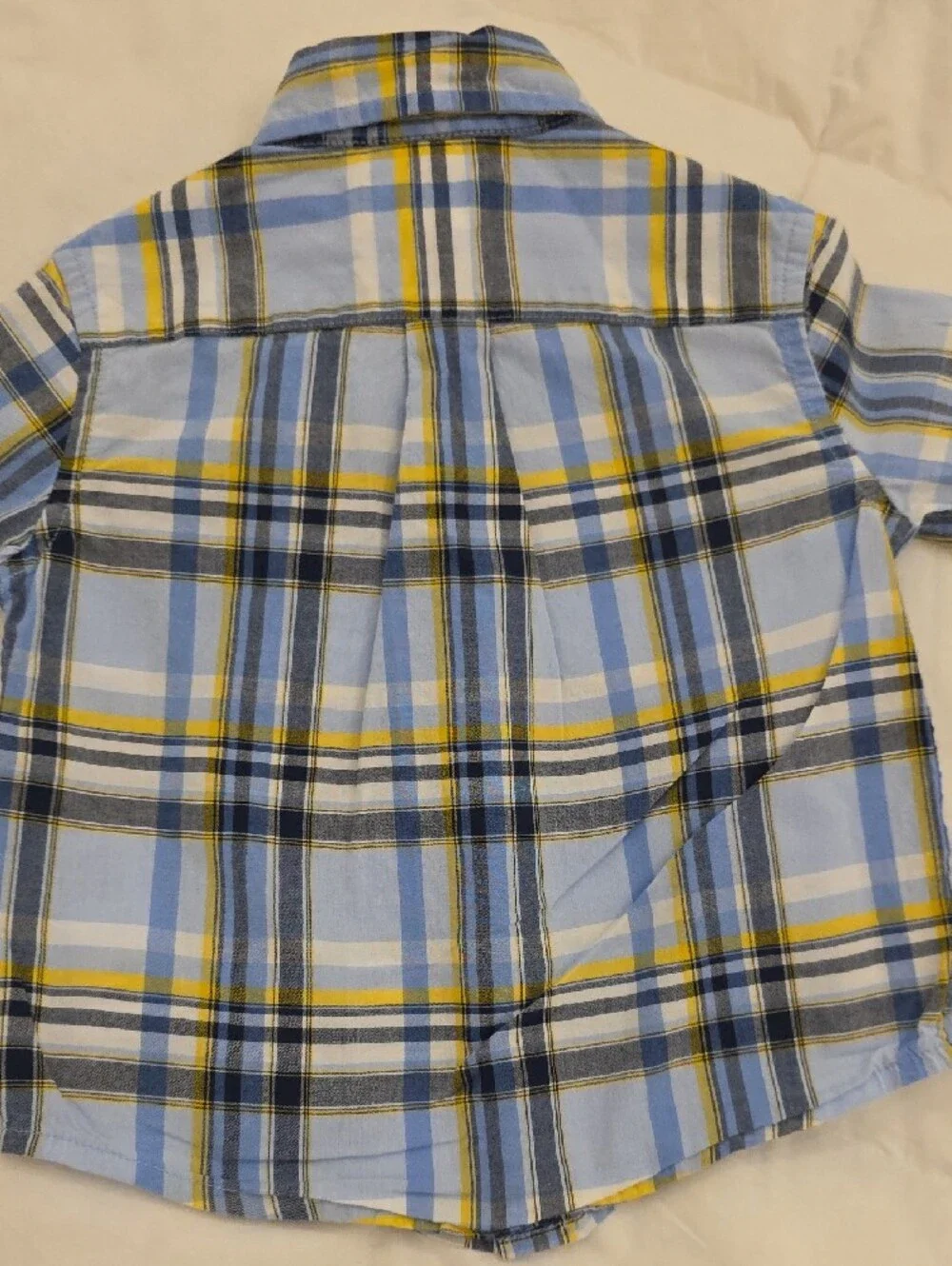 Ralph Lauren Toddler Boys Blue Plaid Button-Down Shirt